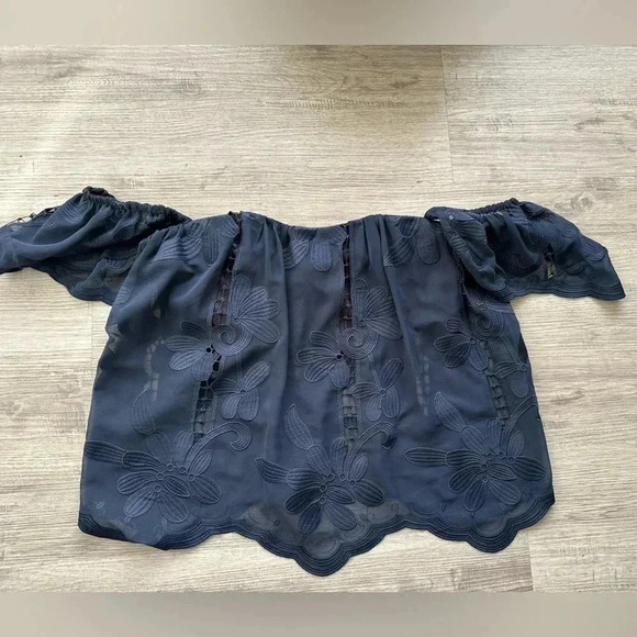 Lovers + Friends REVOLVE off the shoulders top Sz M super fun - Picture 1 of 5